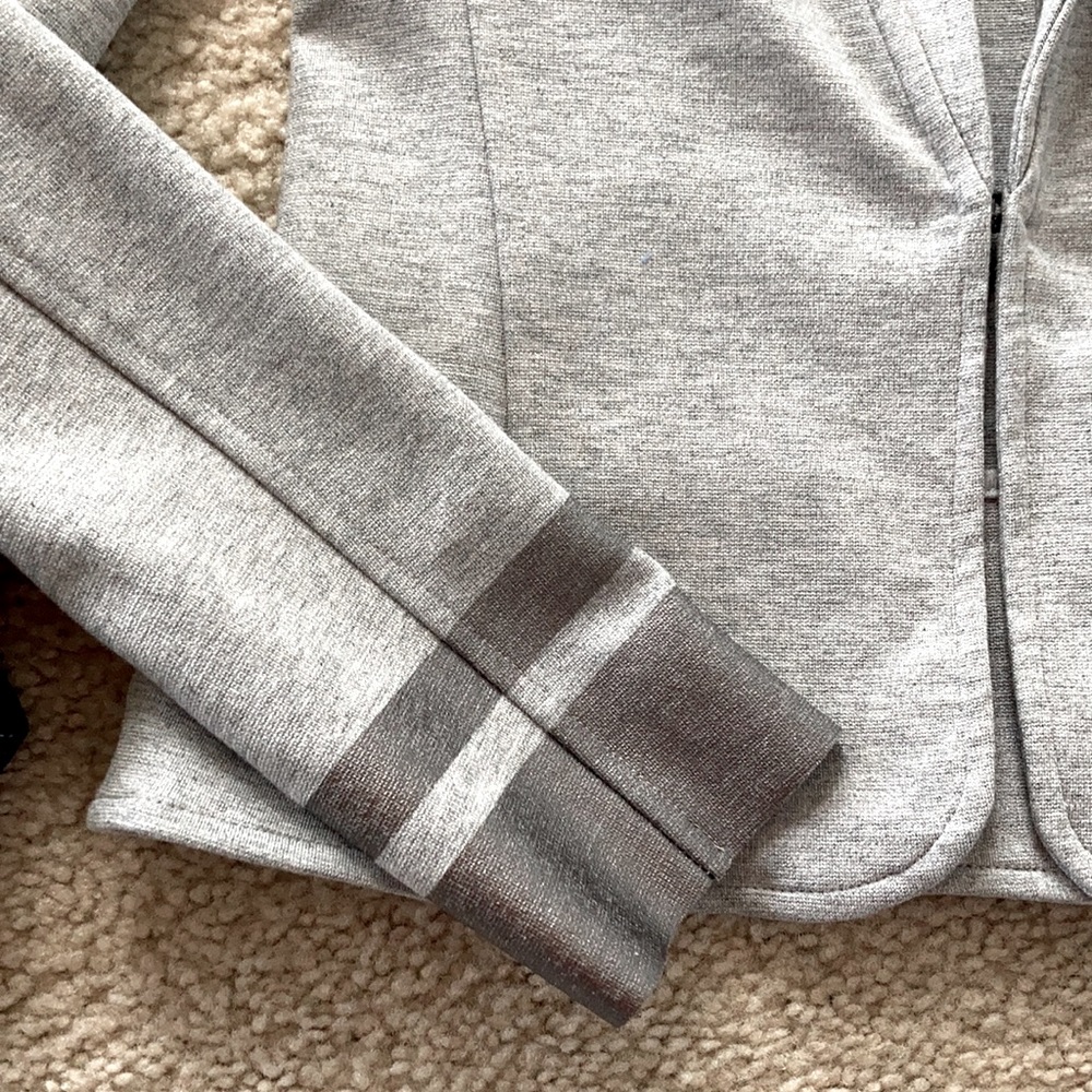 Three Dots Grey Blazer Jacket - Picture 5 of 6